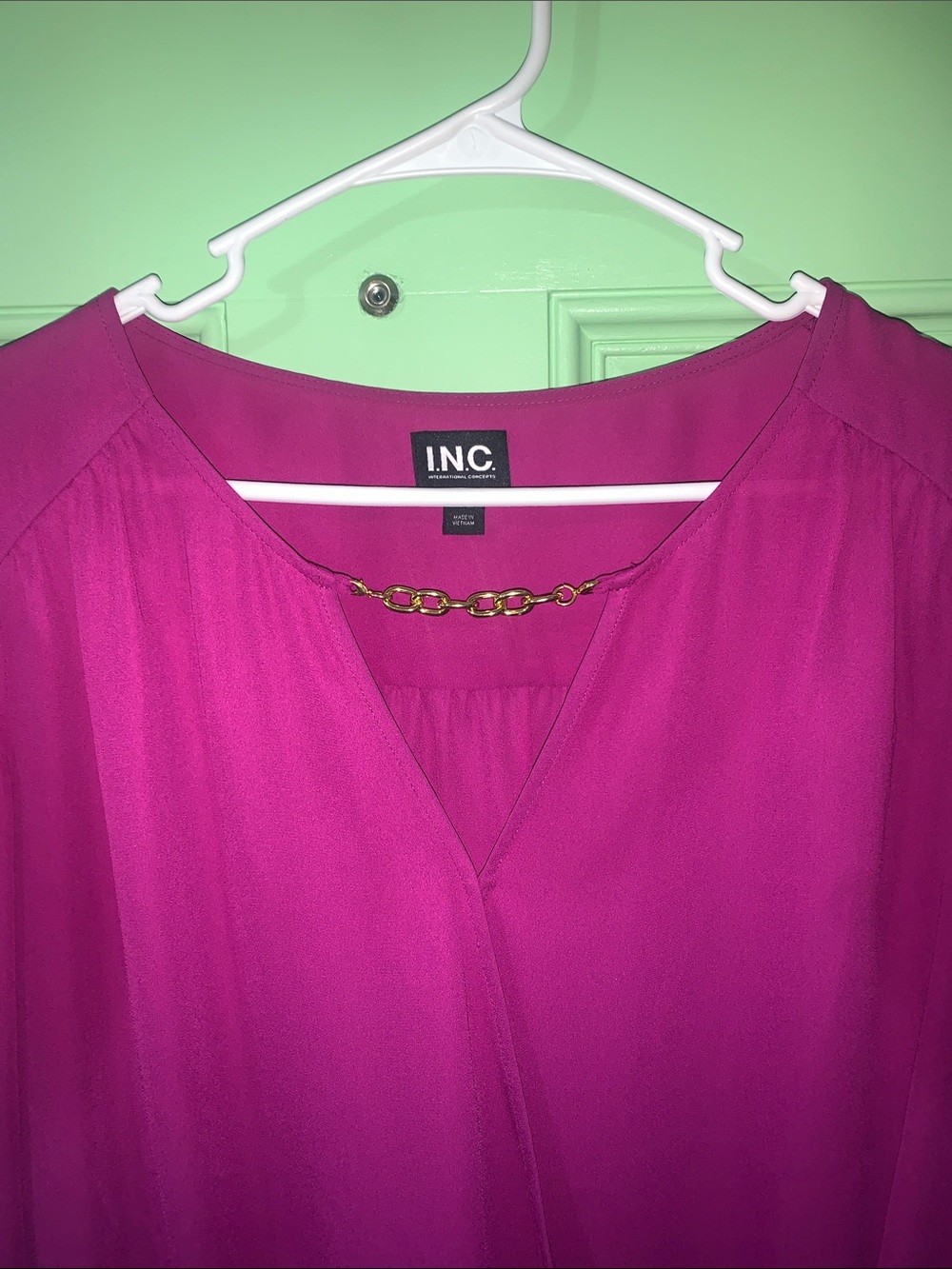 I.N.C. Purple Shirt - Women’s size Large - Picture 3 of 4
